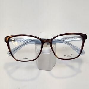 Kate Spade NY Belen Tortoise Blue Eyeglasses Frames Full Rim Acetate Designer